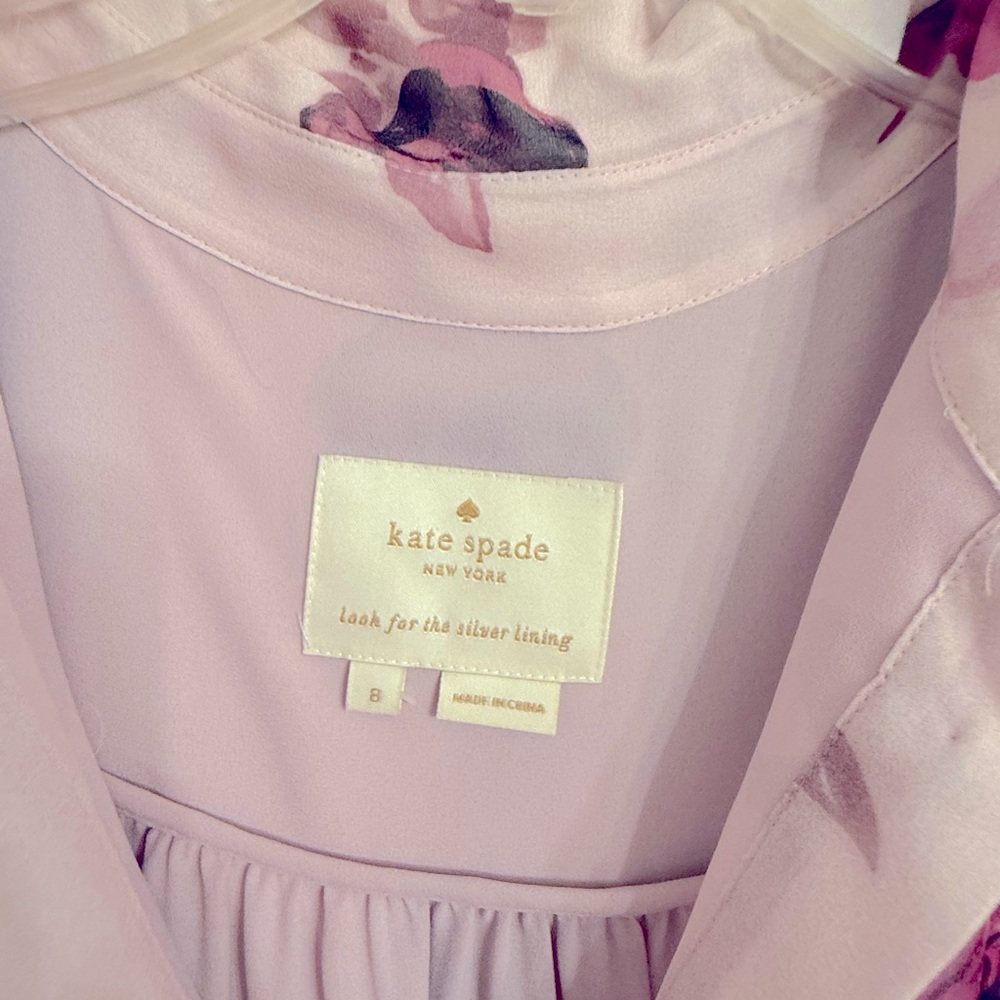 Kate Spade Blush Pink Floral Blouse Kate Middleton